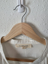 Grade & Gather Puff Sleeve Cotton Blouse (M)