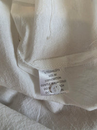 Grade & Gather Puff Sleeve Cotton Blouse (M)