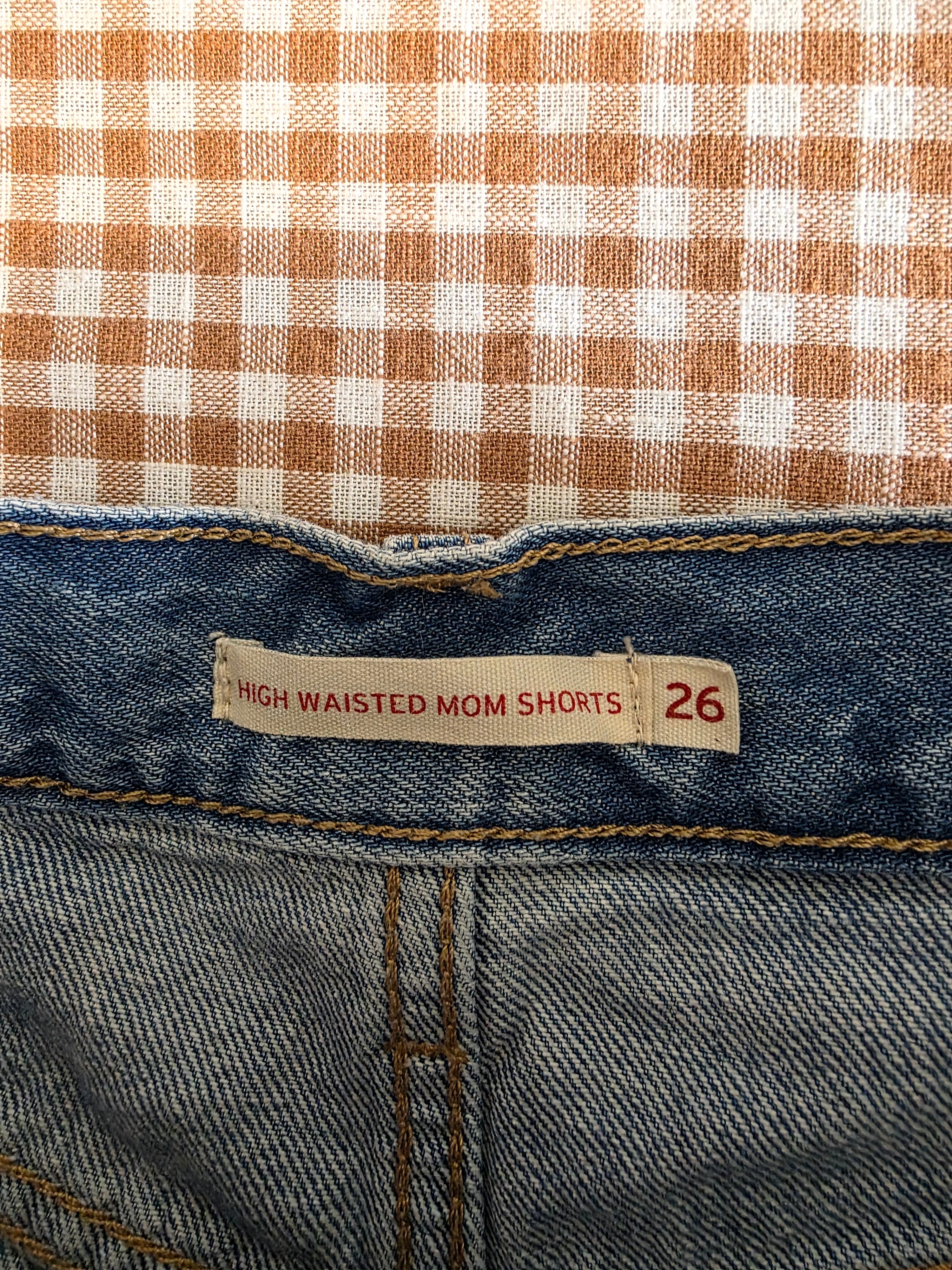 Levi's High Rise Denim Shorts (26)