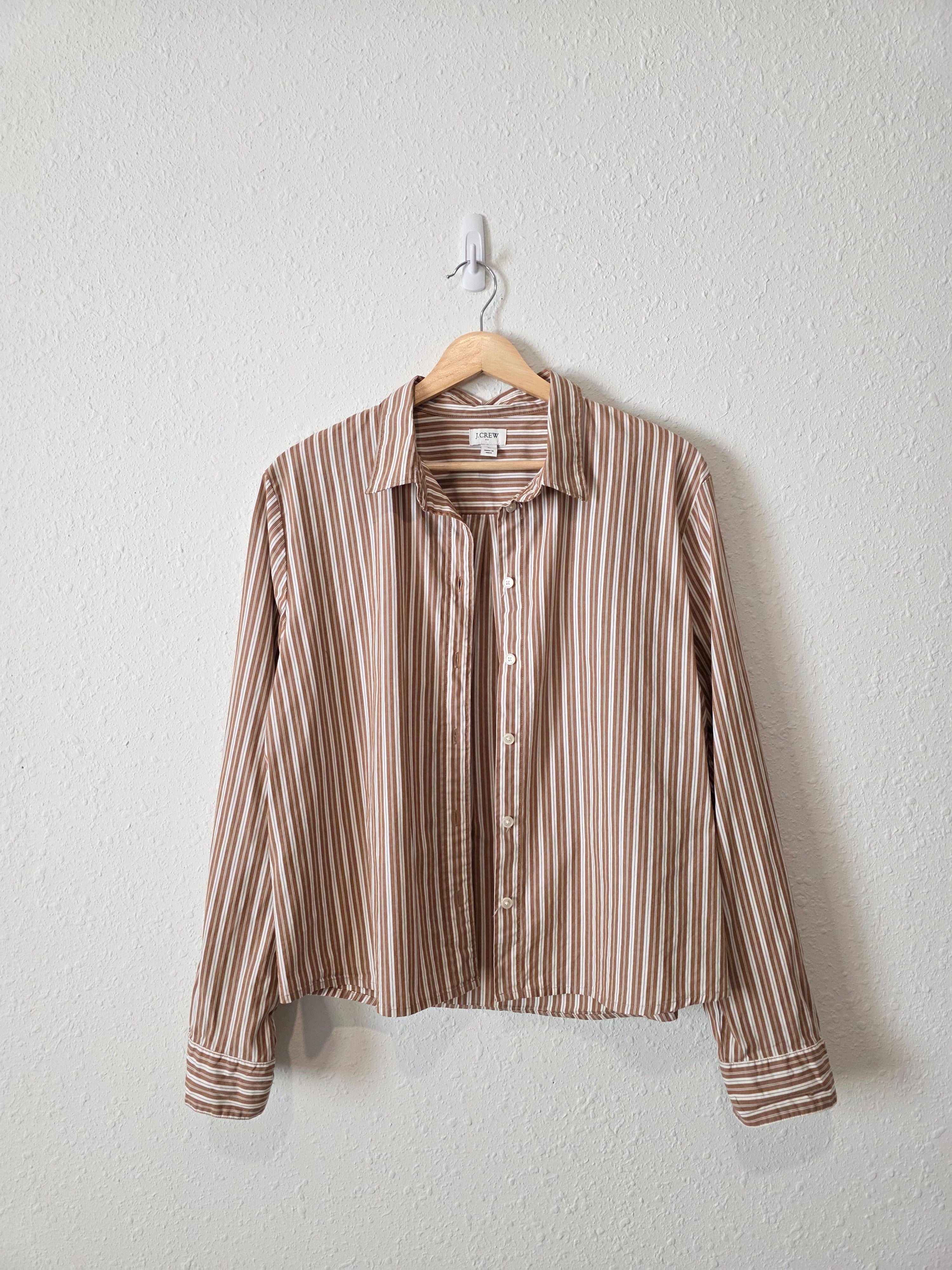 J.Crew Striped Button Up Shirt (L)