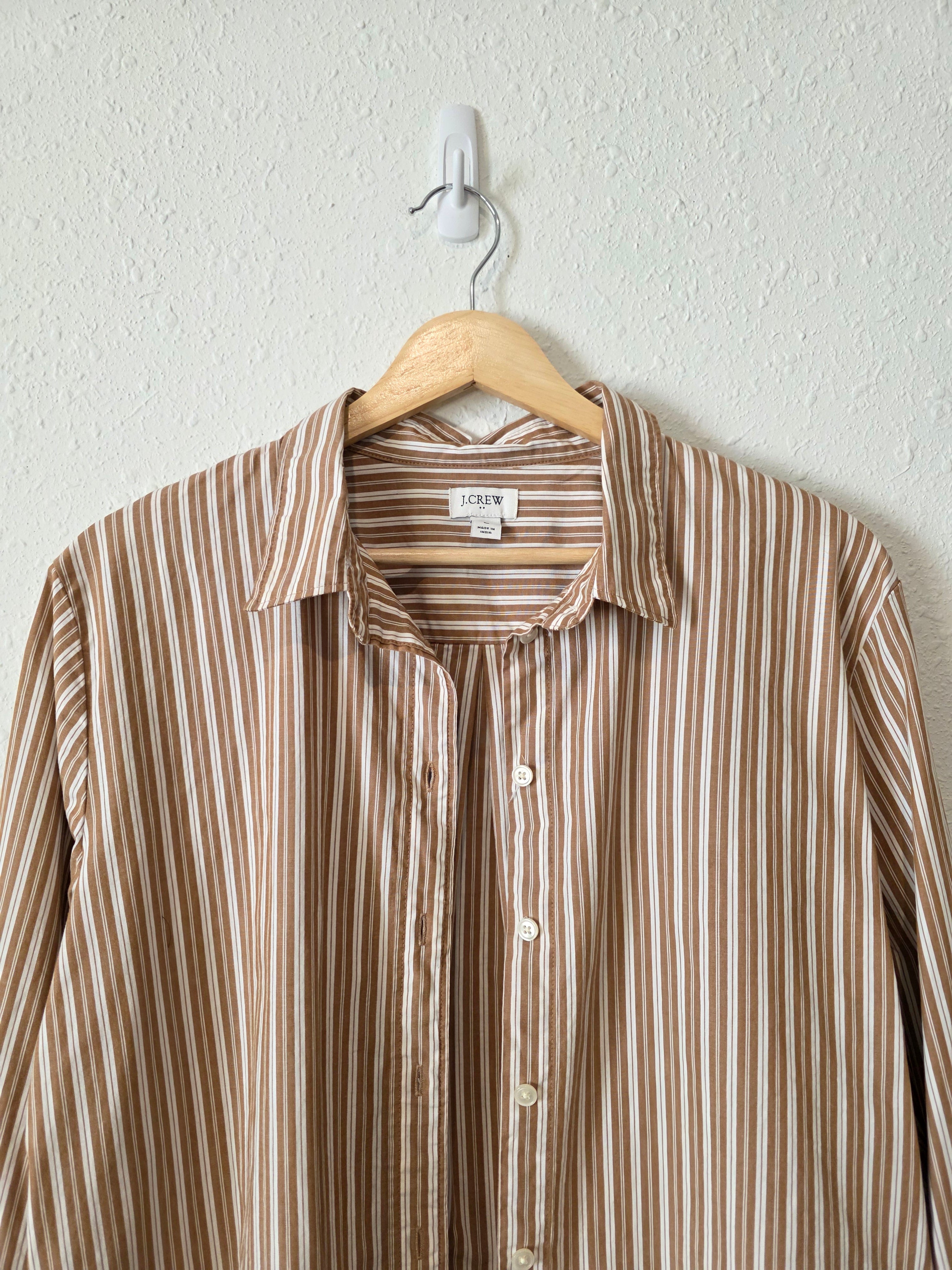 J.Crew Striped Button Up Shirt (L)