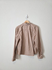J.Crew Striped Button Up Shirt (L)