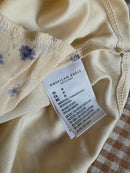 Cream Floral Smocked Romper (M)