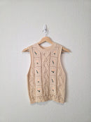 Zara Floral Embroidered Tank (S)