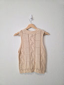 Zara Floral Embroidered Tank (S)