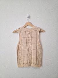 Zara Floral Embroidered Tank (S)