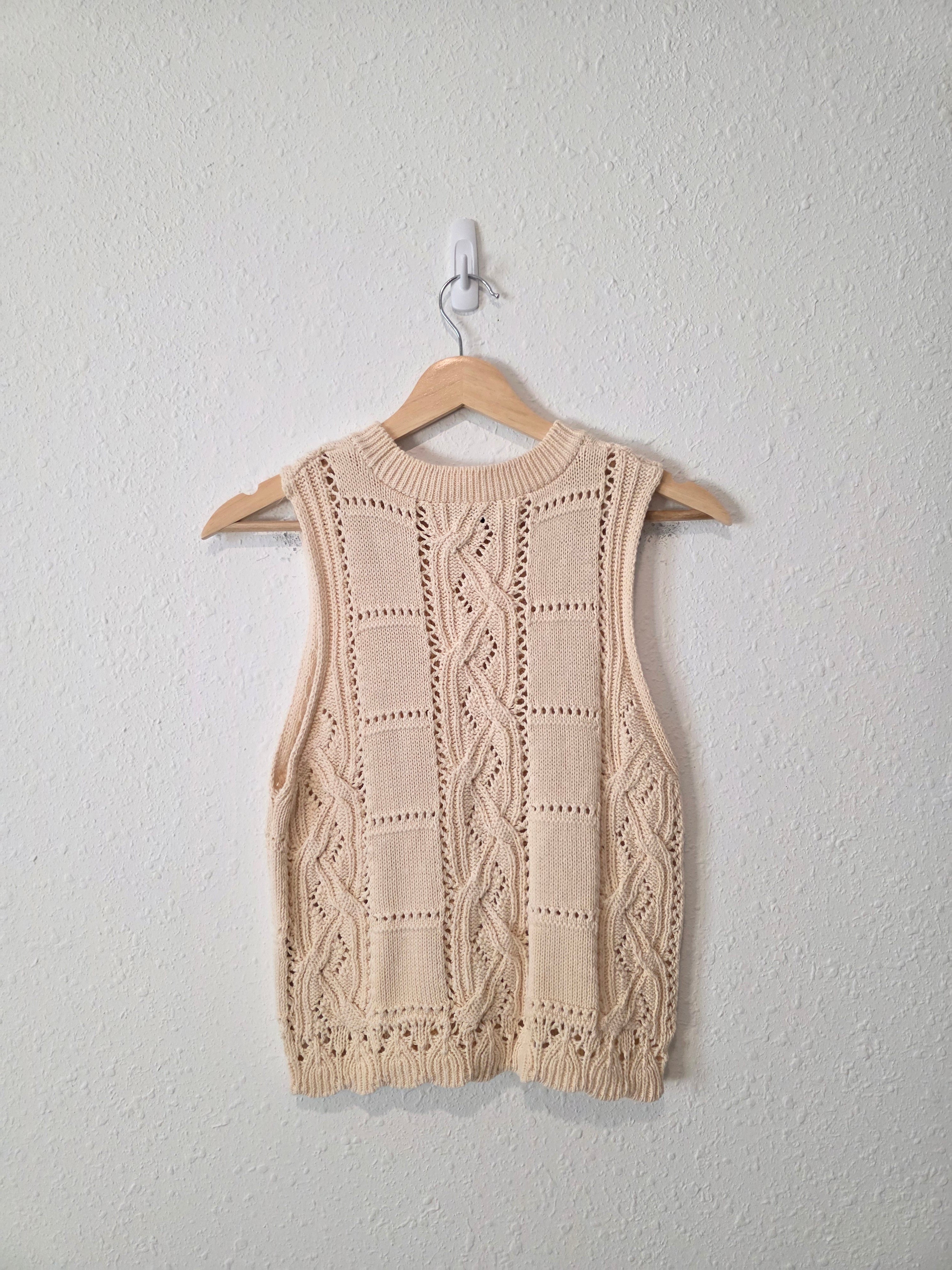 Zara Floral Embroidered Tank (S)