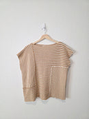 Grade & Gather Mustard Boxy Knit Top (S)
