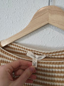 Grade & Gather Mustard Boxy Knit Top (S)