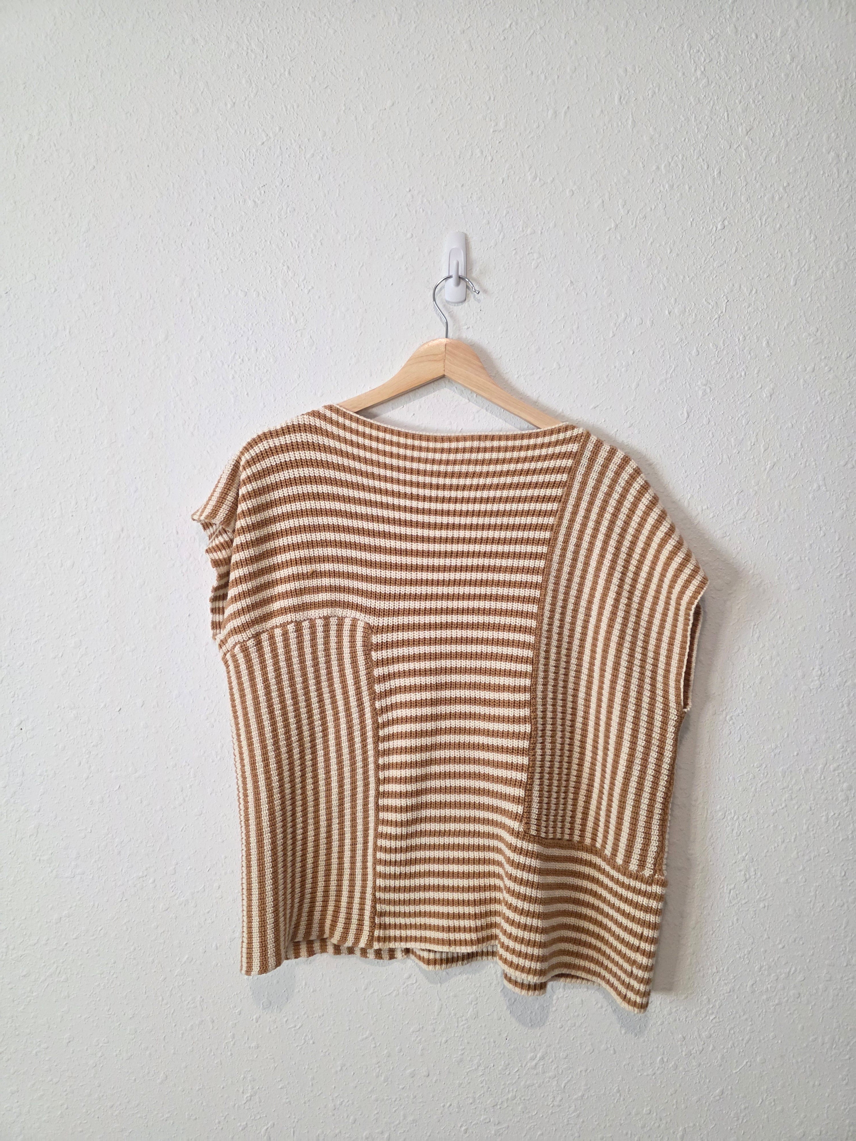Grade & Gather Mustard Boxy Knit Top (S)