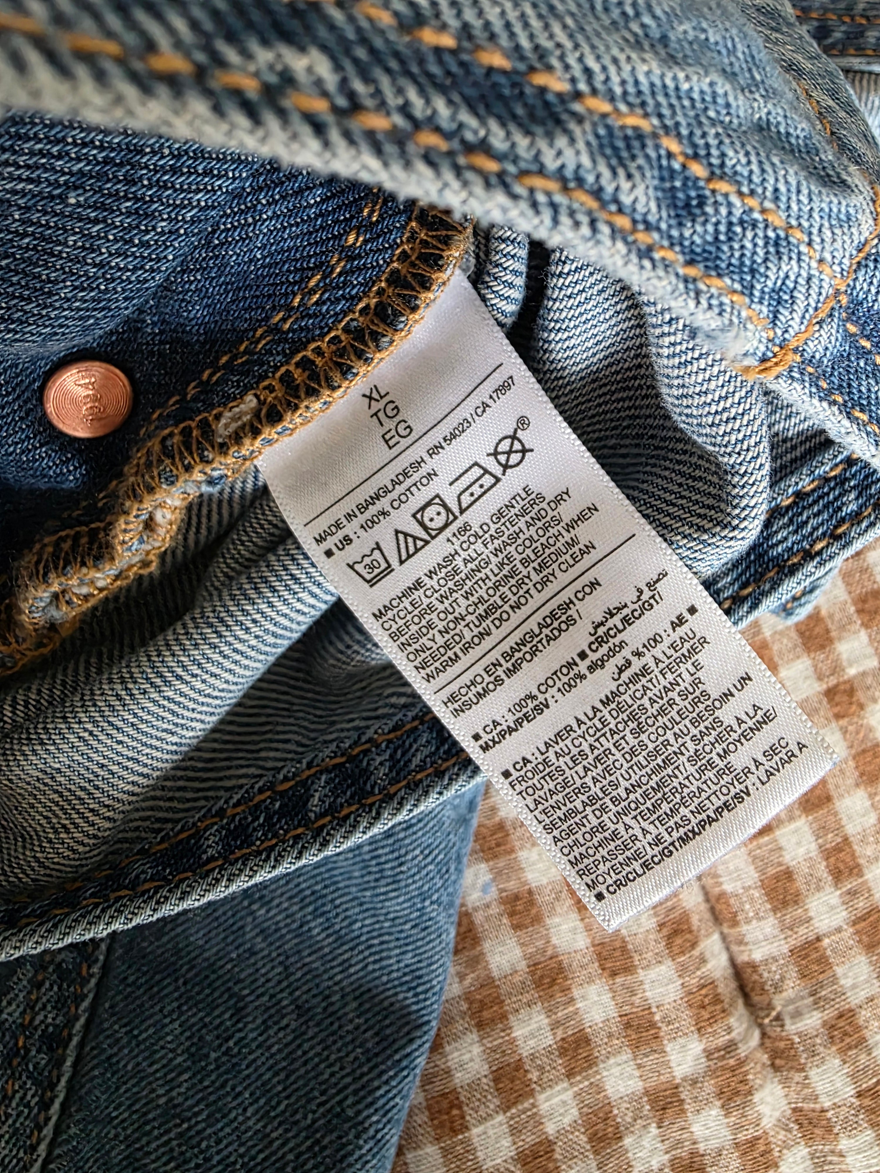 100% Cotton Denim Shortalls (XL)