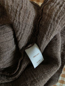 Brown Textured Linen Tunic (XL)