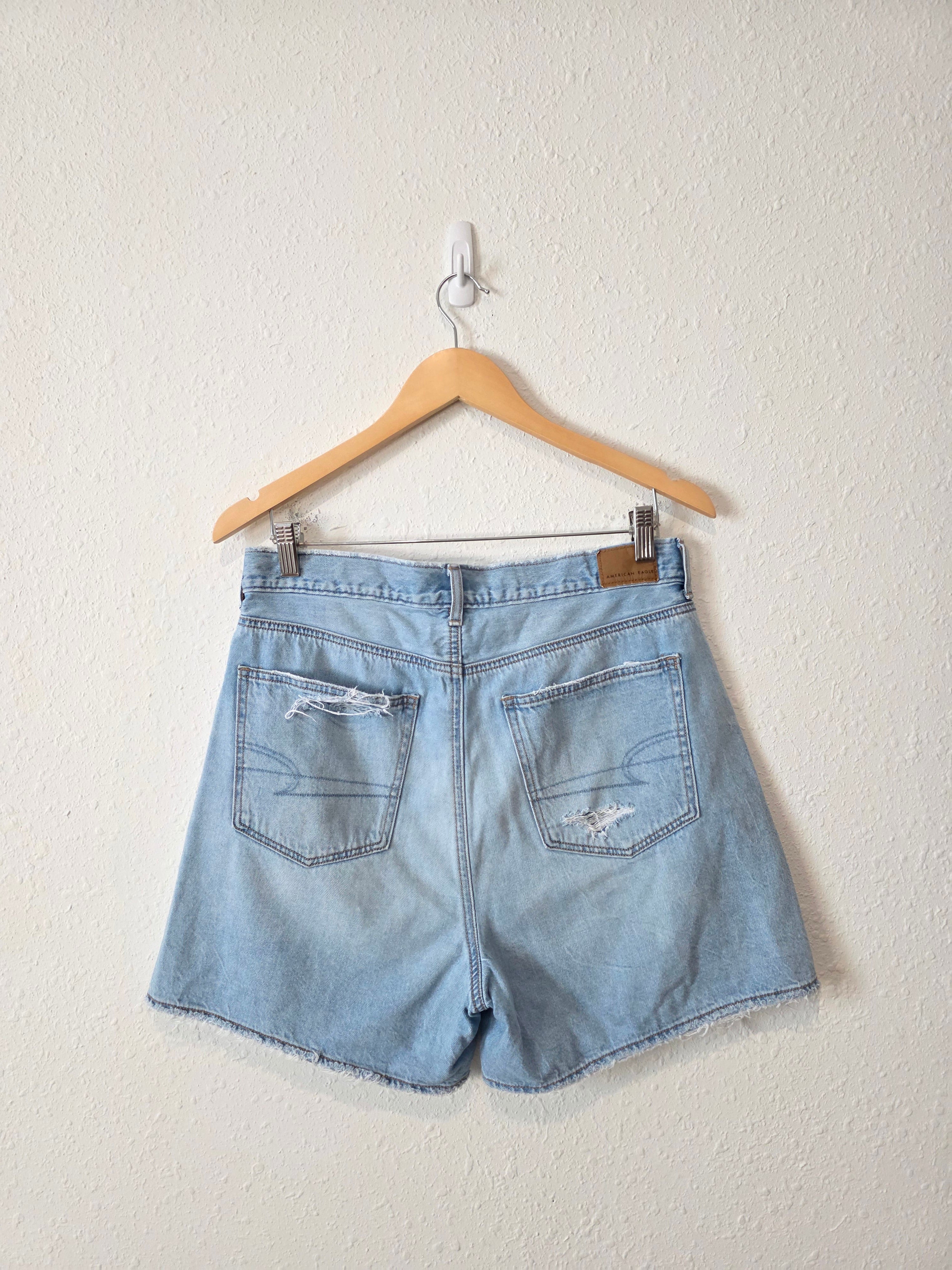 Light Wash Baggy Denim Short (10)