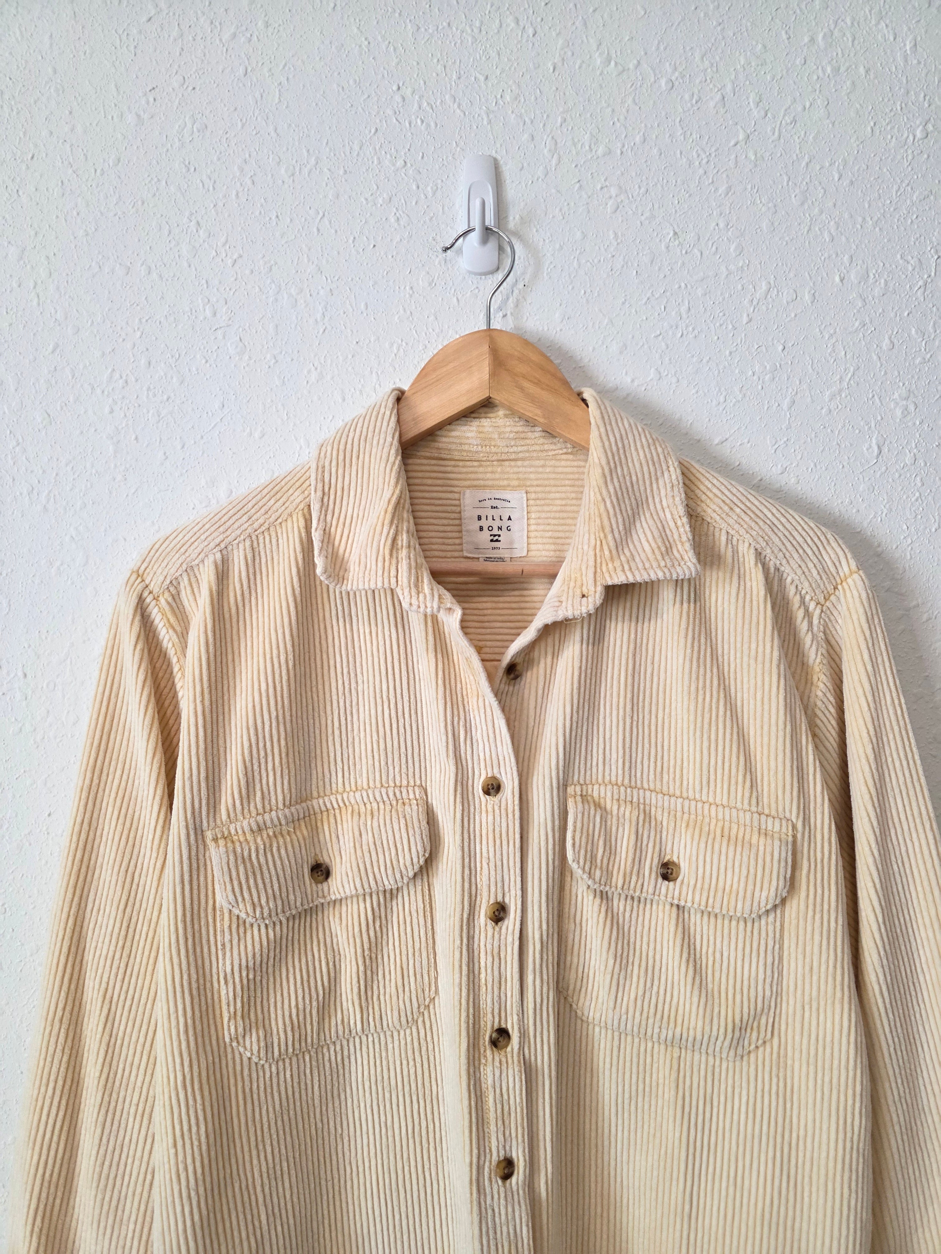 Billabong Corduroy Button Up (L)