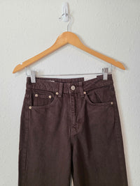 NEW Zara Chocolate Brown Jeans (0)