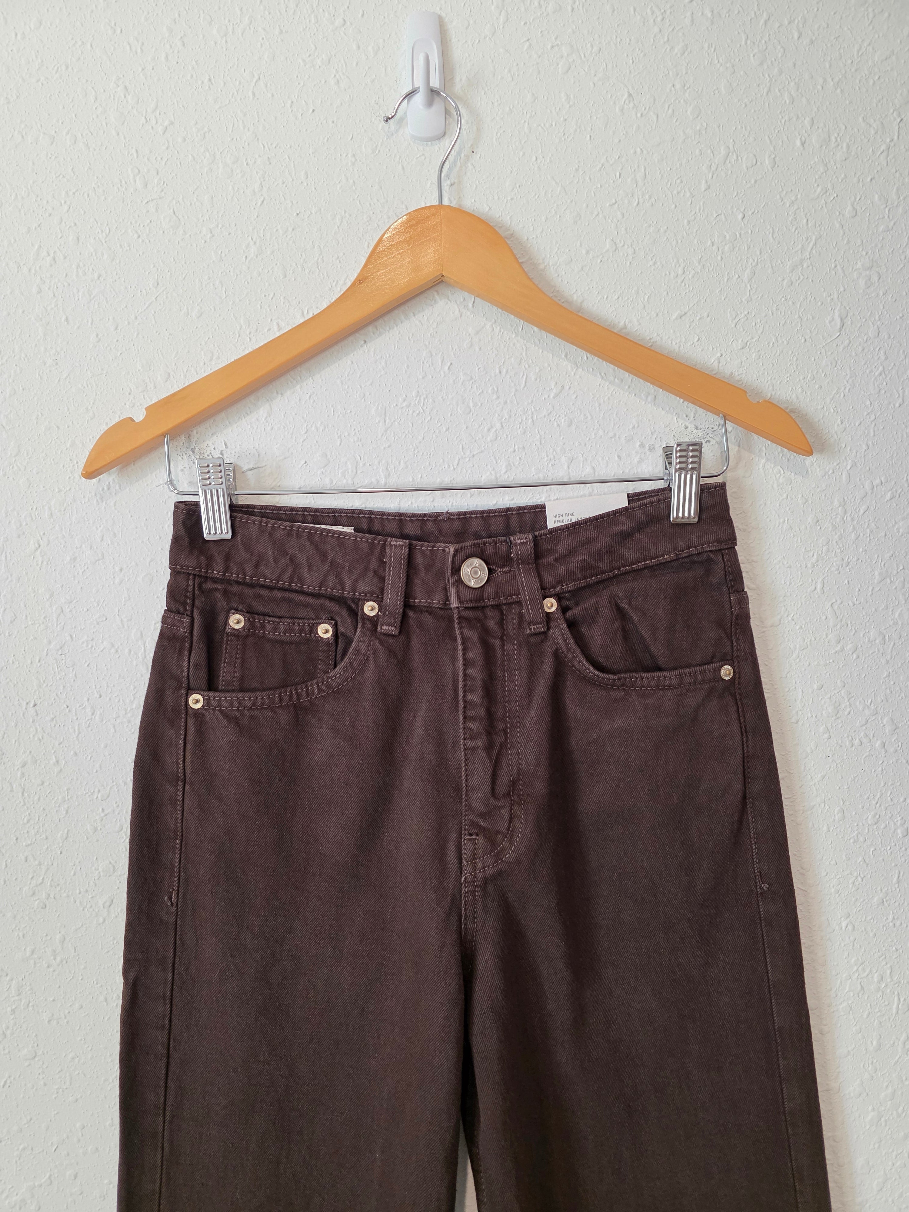 NEW Zara Chocolate Brown Jeans (0)