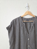Gap Gingham Button Up Top (LT)