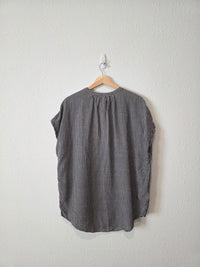 Gap Gingham Button Up Top (LT)