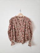 Free People Cotton Floral Blouse (S)