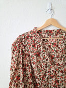 Free People Cotton Floral Blouse (S)