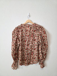 Free People Cotton Floral Blouse (S)