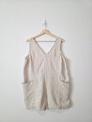 Athleta Oat Linen Romper (L)