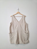 Athleta Oat Linen Romper (L)