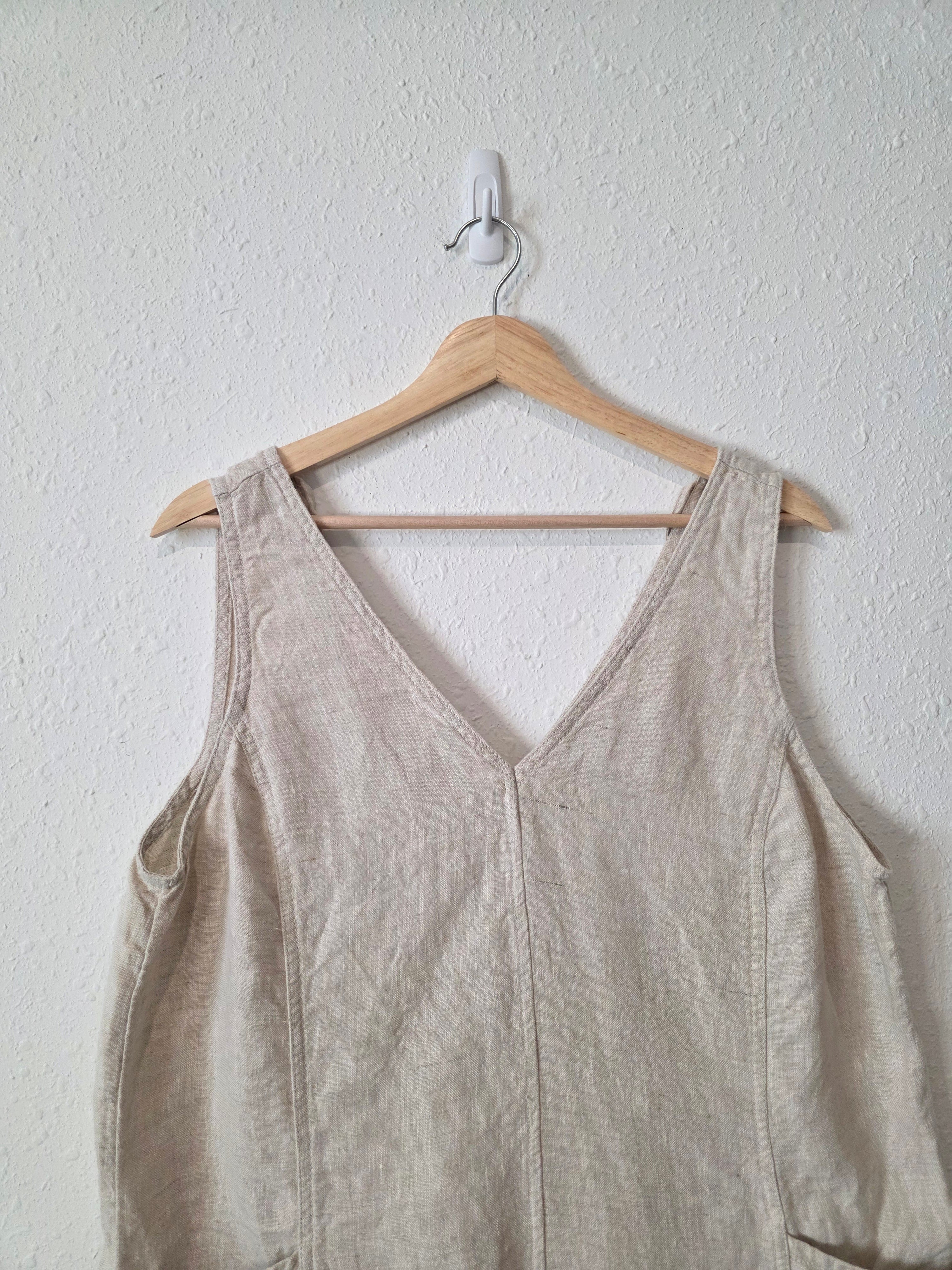 Athleta Oat Linen Romper (L)