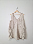 Athleta Oat Linen Romper (L)