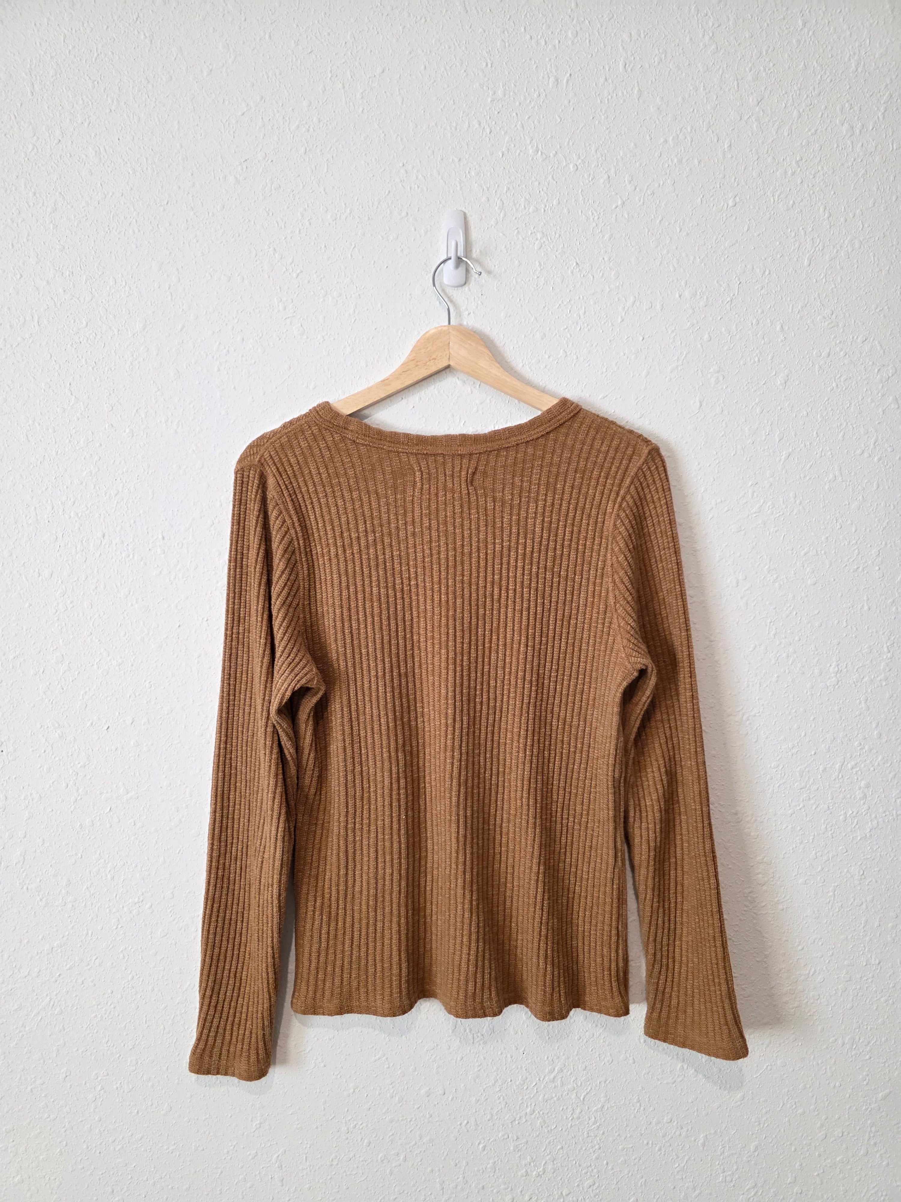 Everlane Crewneck Ribbed Tee (L)