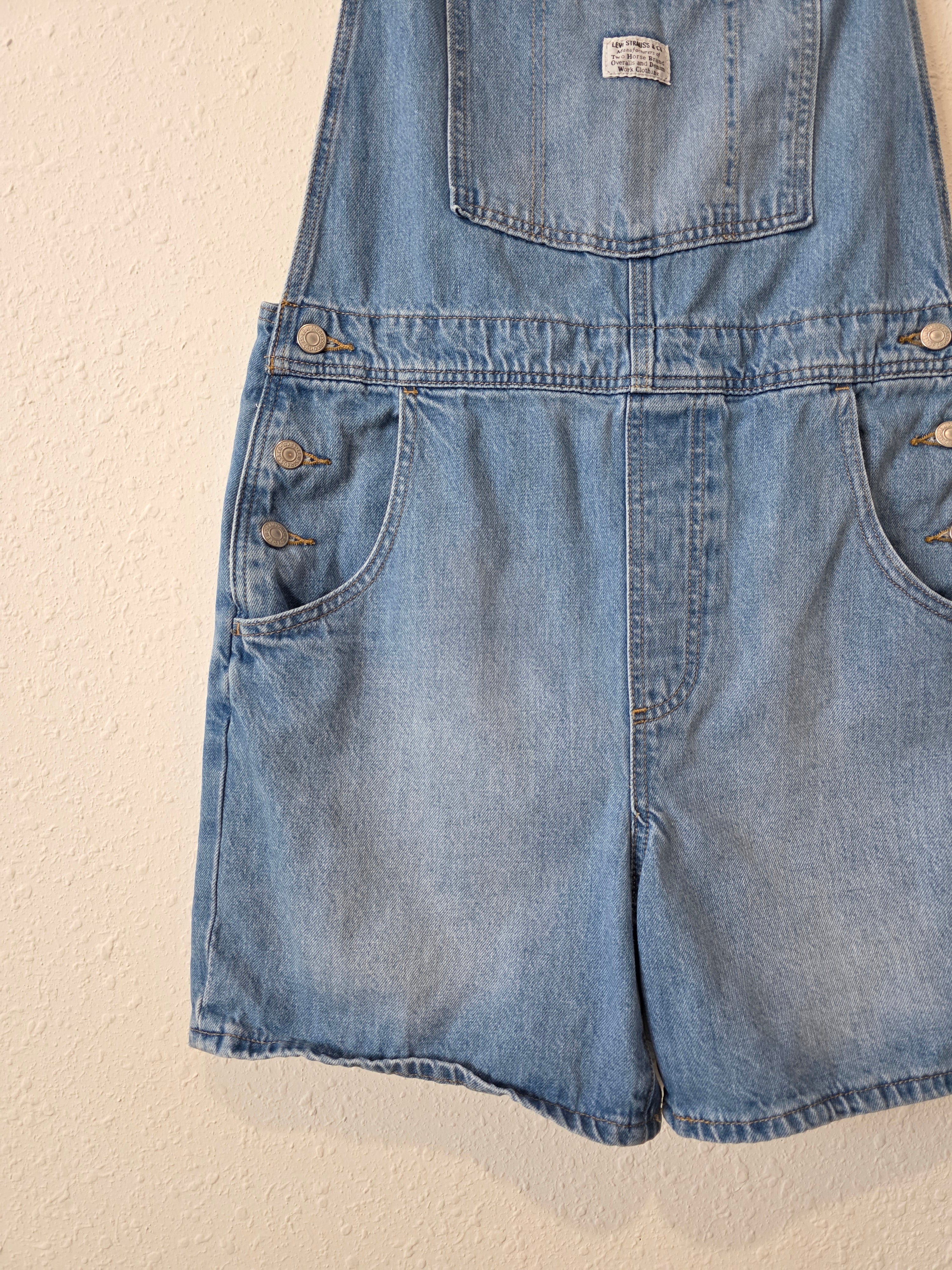 Levi's Relaxed Denim Shortalls (L)