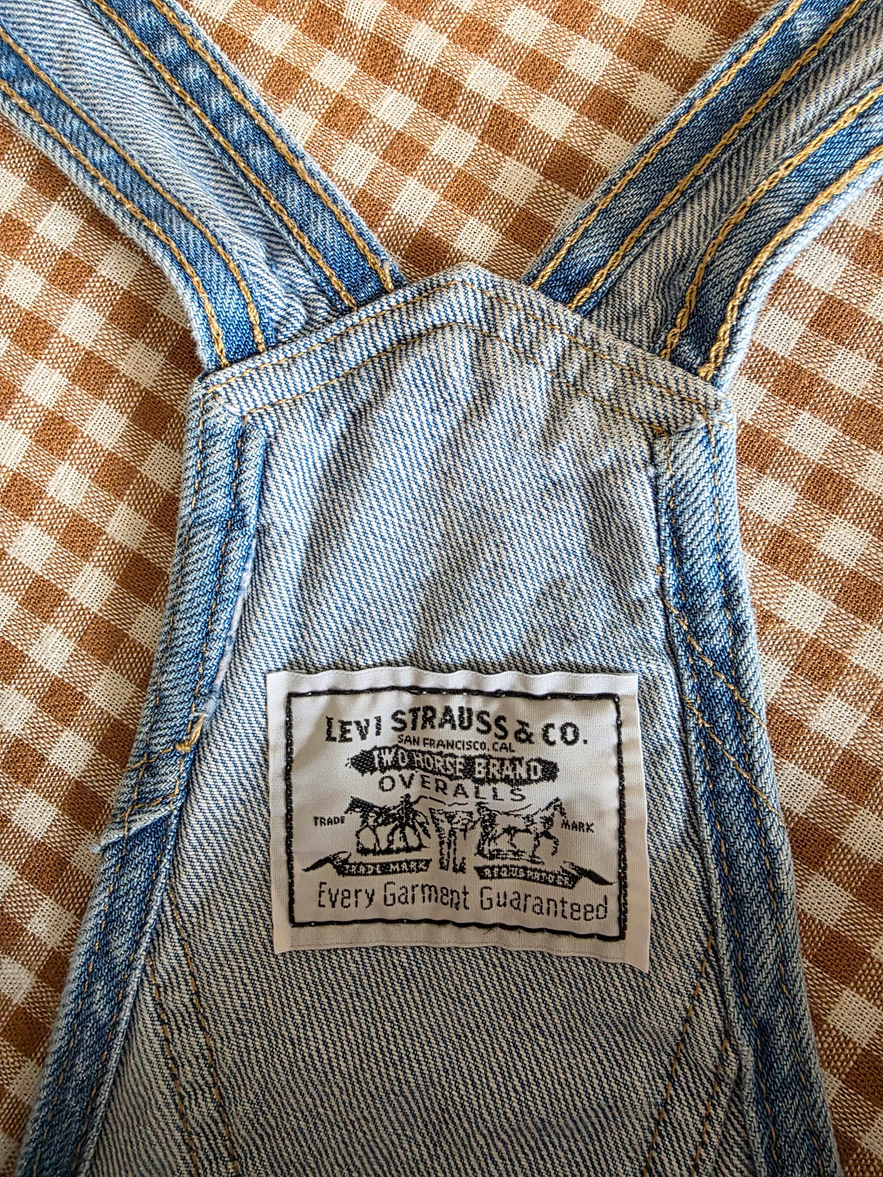 Levi's Relaxed Denim Shortalls (L)