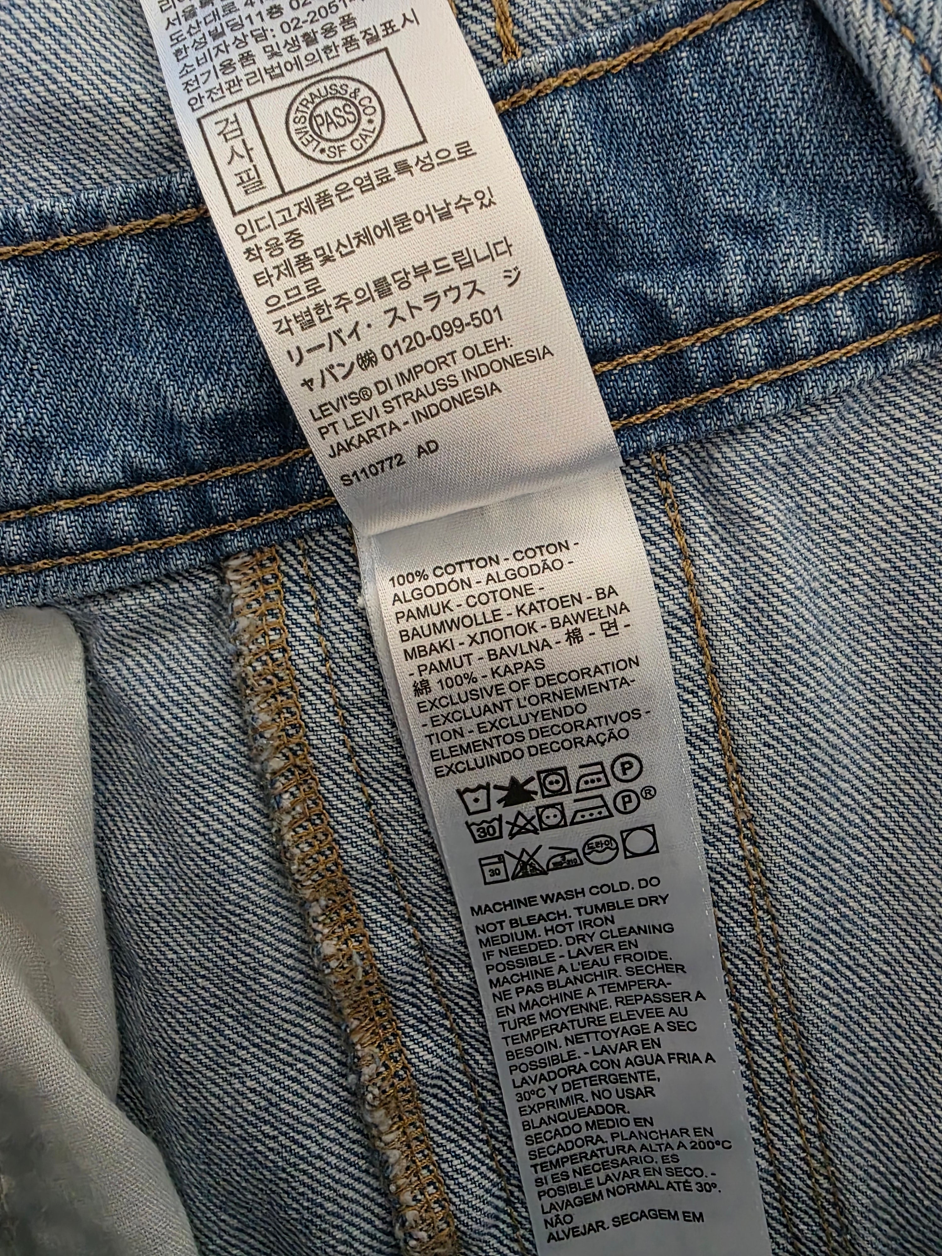 Levi's Relaxed Denim Shortalls (L)