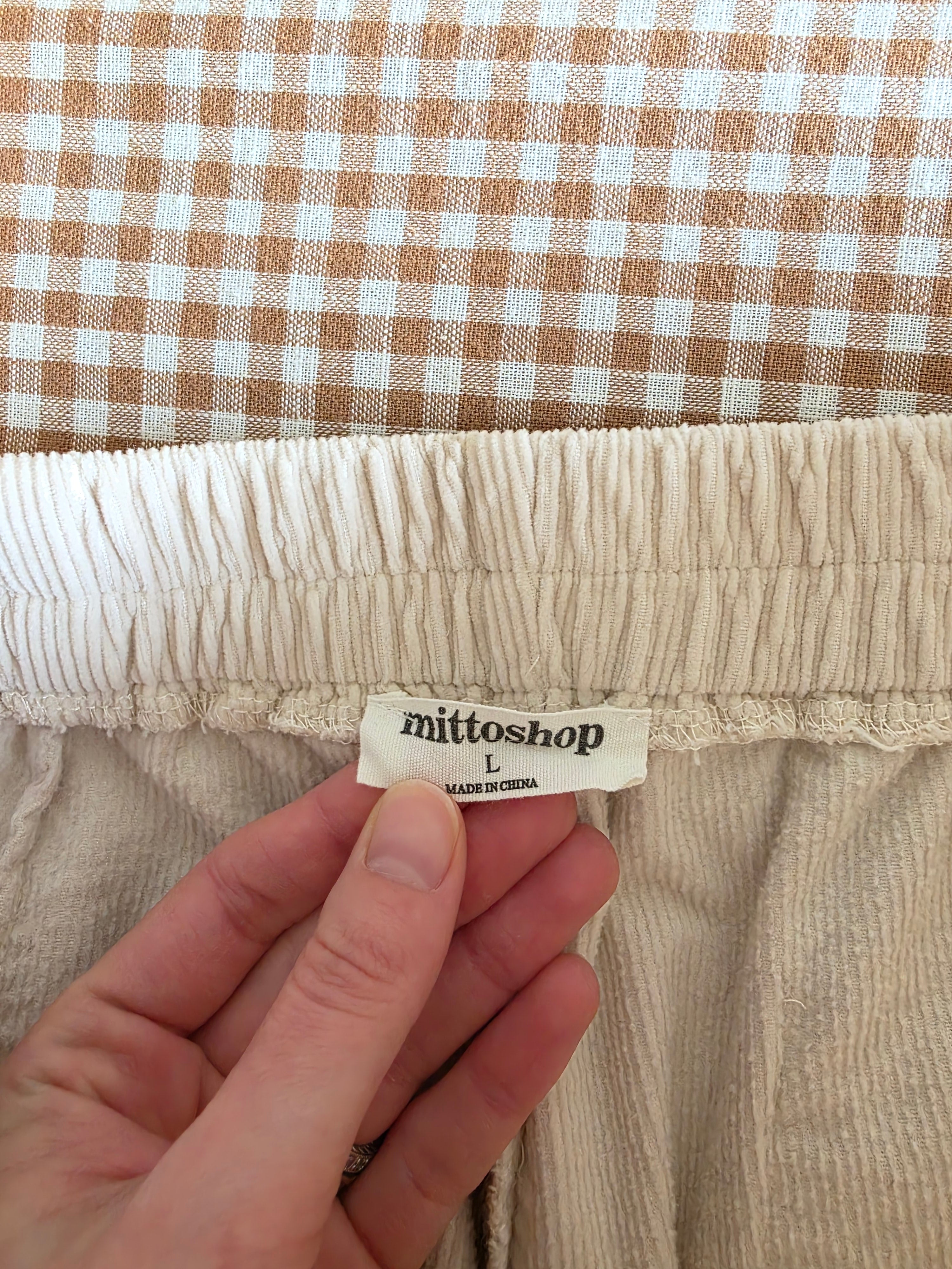 Mittoshop Corduroy Wide Leg Pants (L)