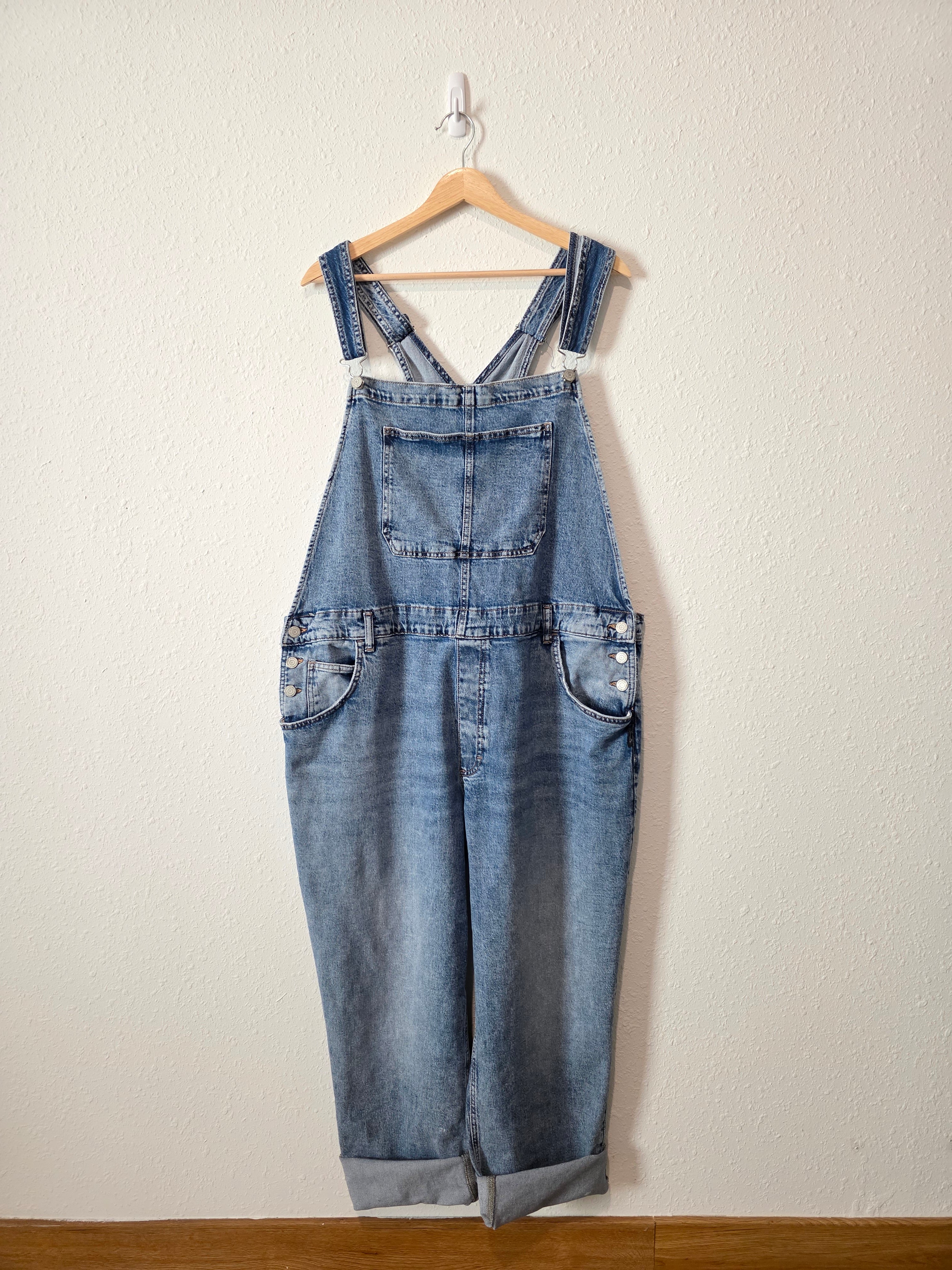 Baggy Denim Overalls (2X)