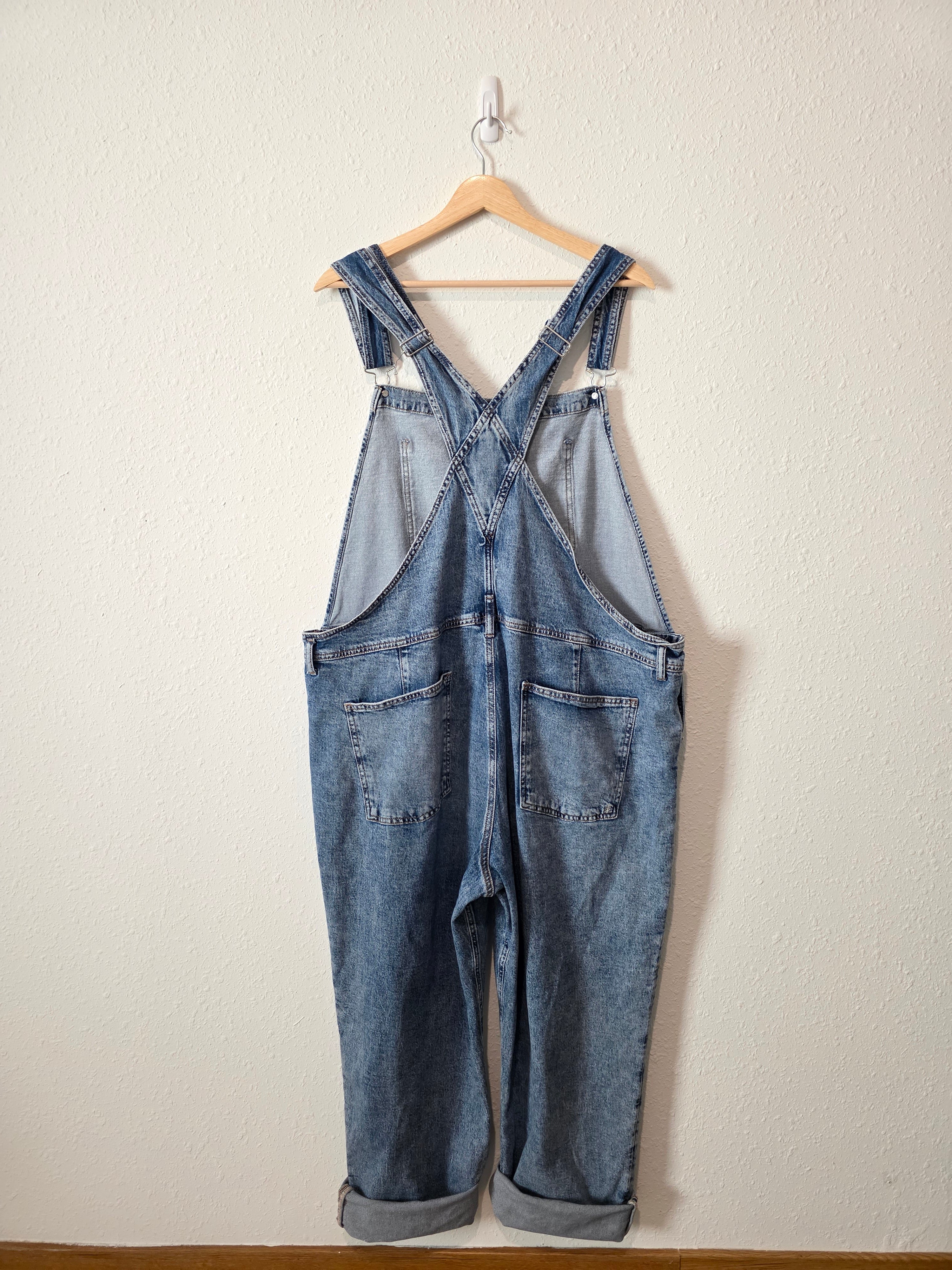 Baggy Denim Overalls (2X)
