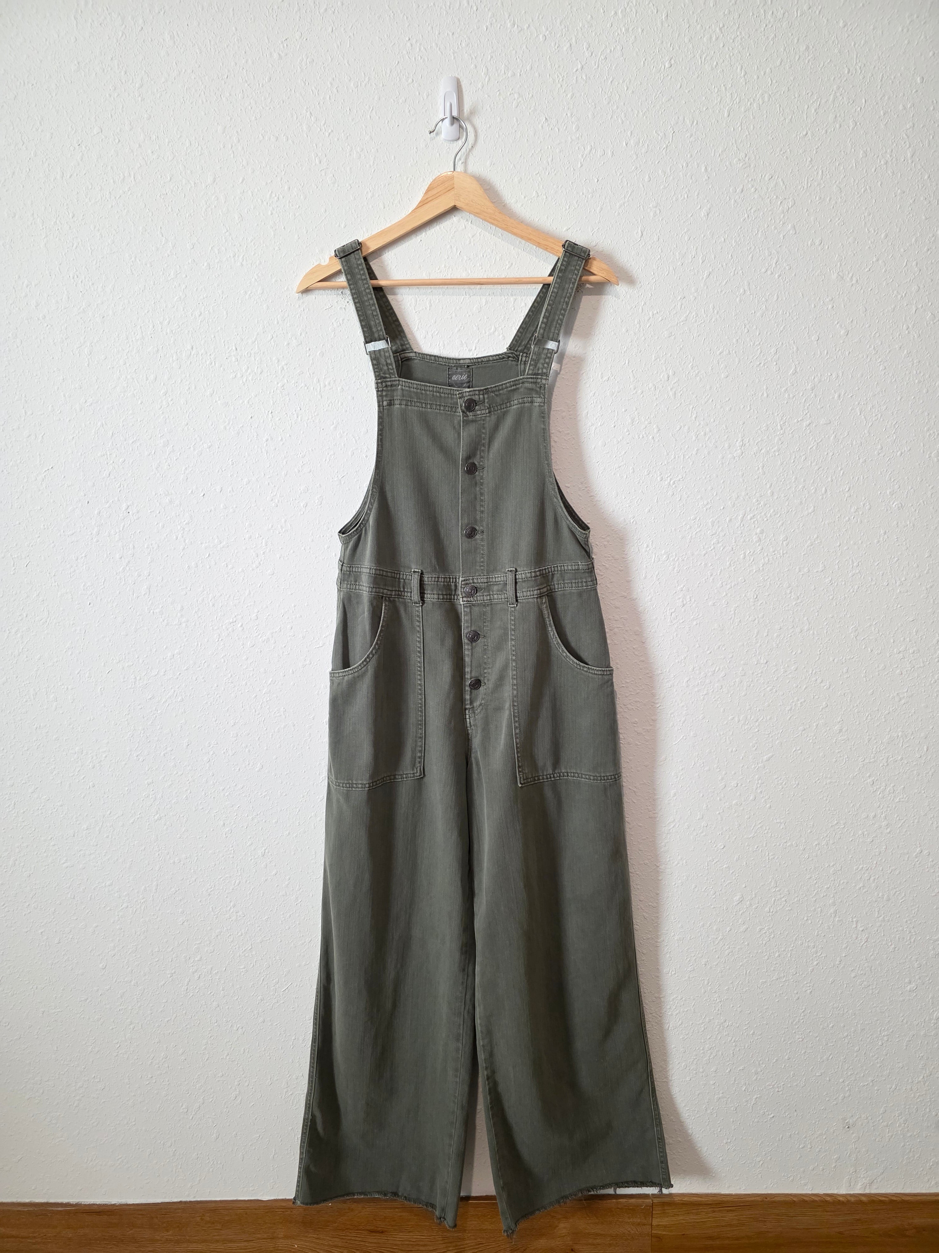 Aerie Wide Leg Overalls (M)