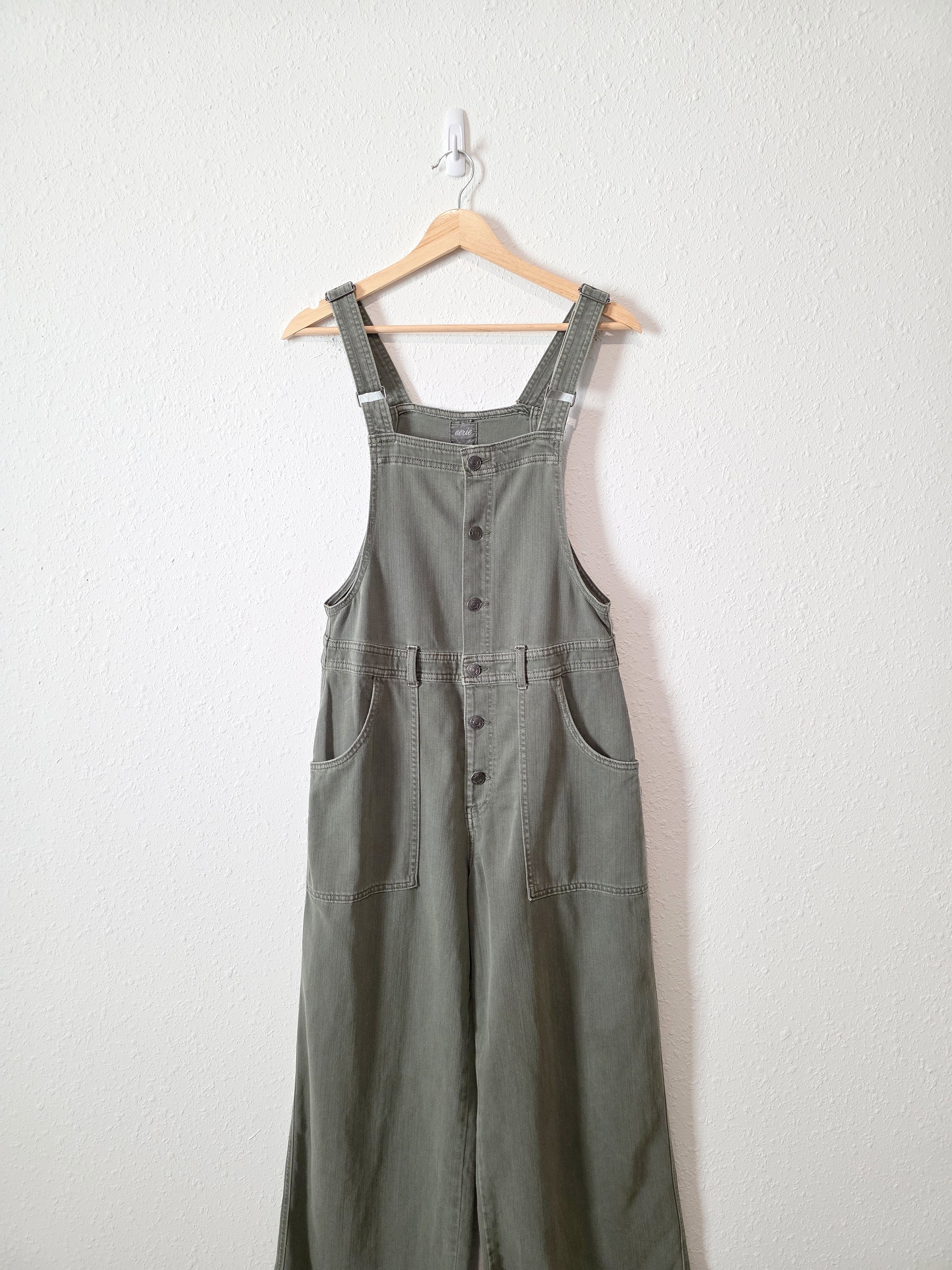 Aerie Wide Leg Overalls (M)