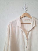 Cotton Gauze Oversized Button Up (XL)
