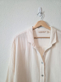 Cotton Gauze Oversized Button Up (XL)