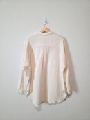 Cotton Gauze Oversized Button Up (XL)