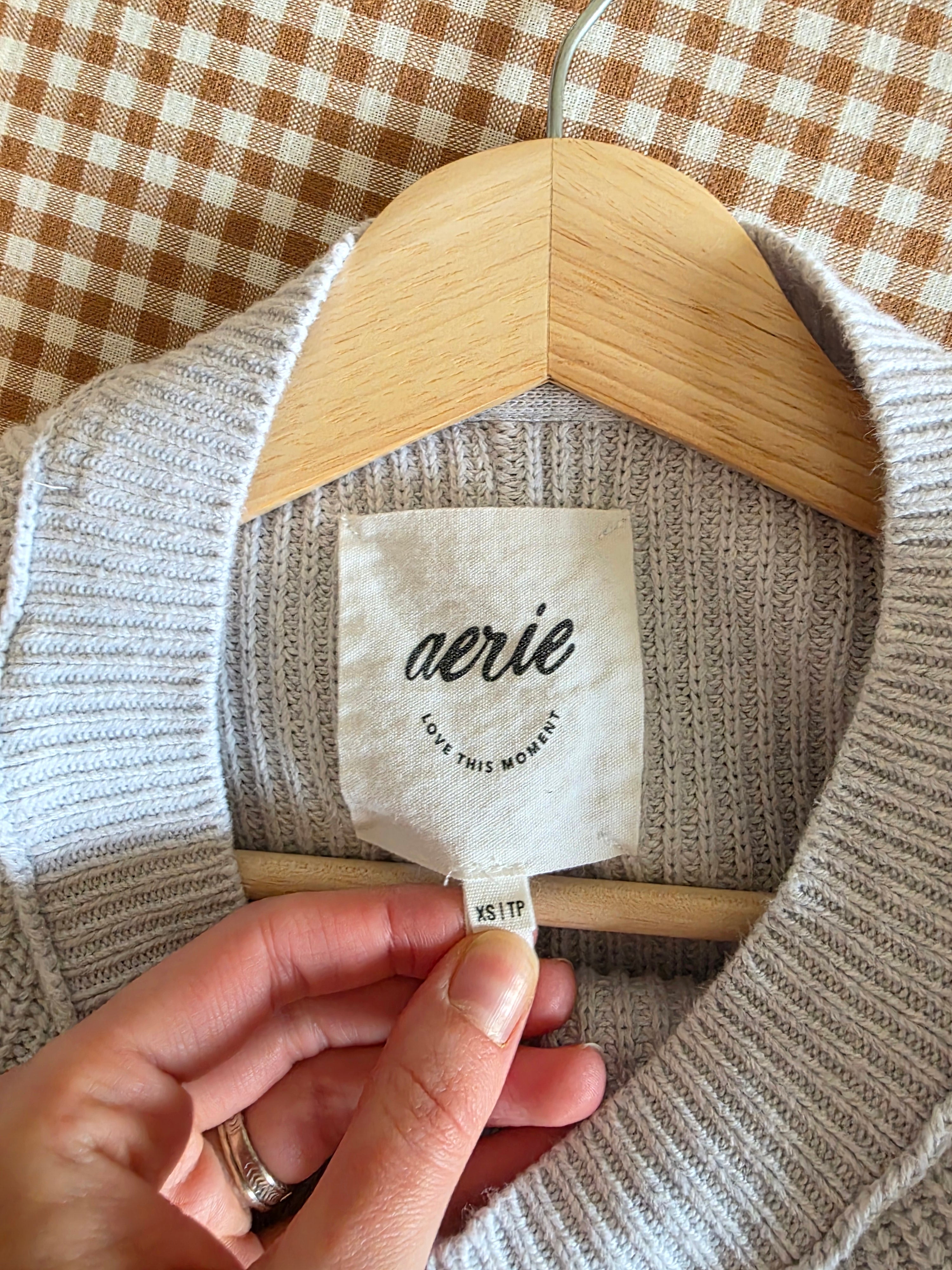 Aerie Oversized Ribbed Sweater (XS)