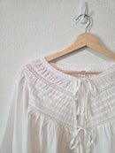 Aerie Tie Front Lace Top (S)