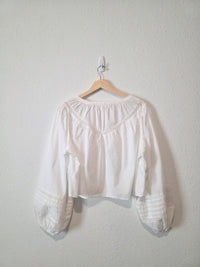 Aerie Tie Front Lace Top (S)