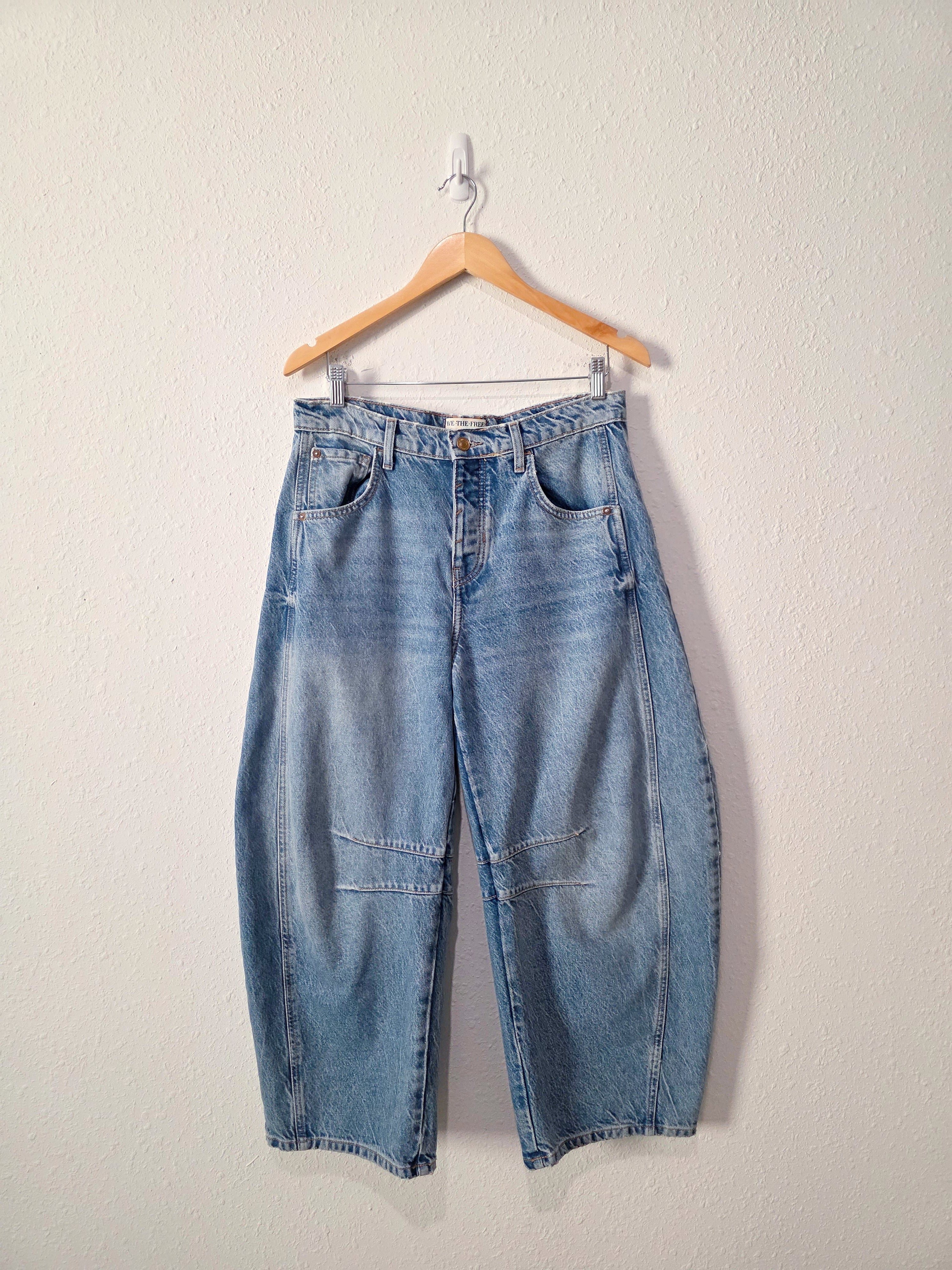 Free People Relaxed Barrel Jeans (28)