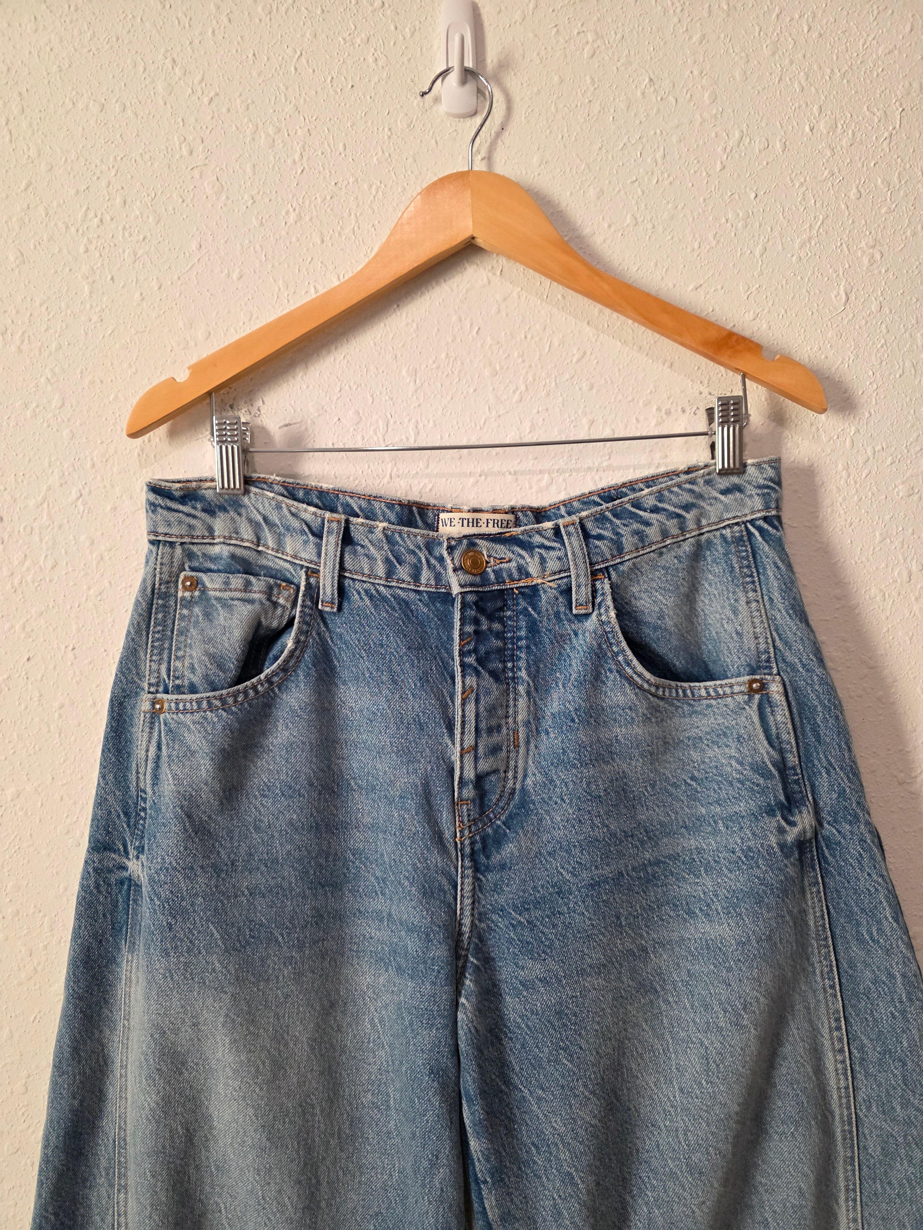 Free People Relaxed Barrel Jeans (28)