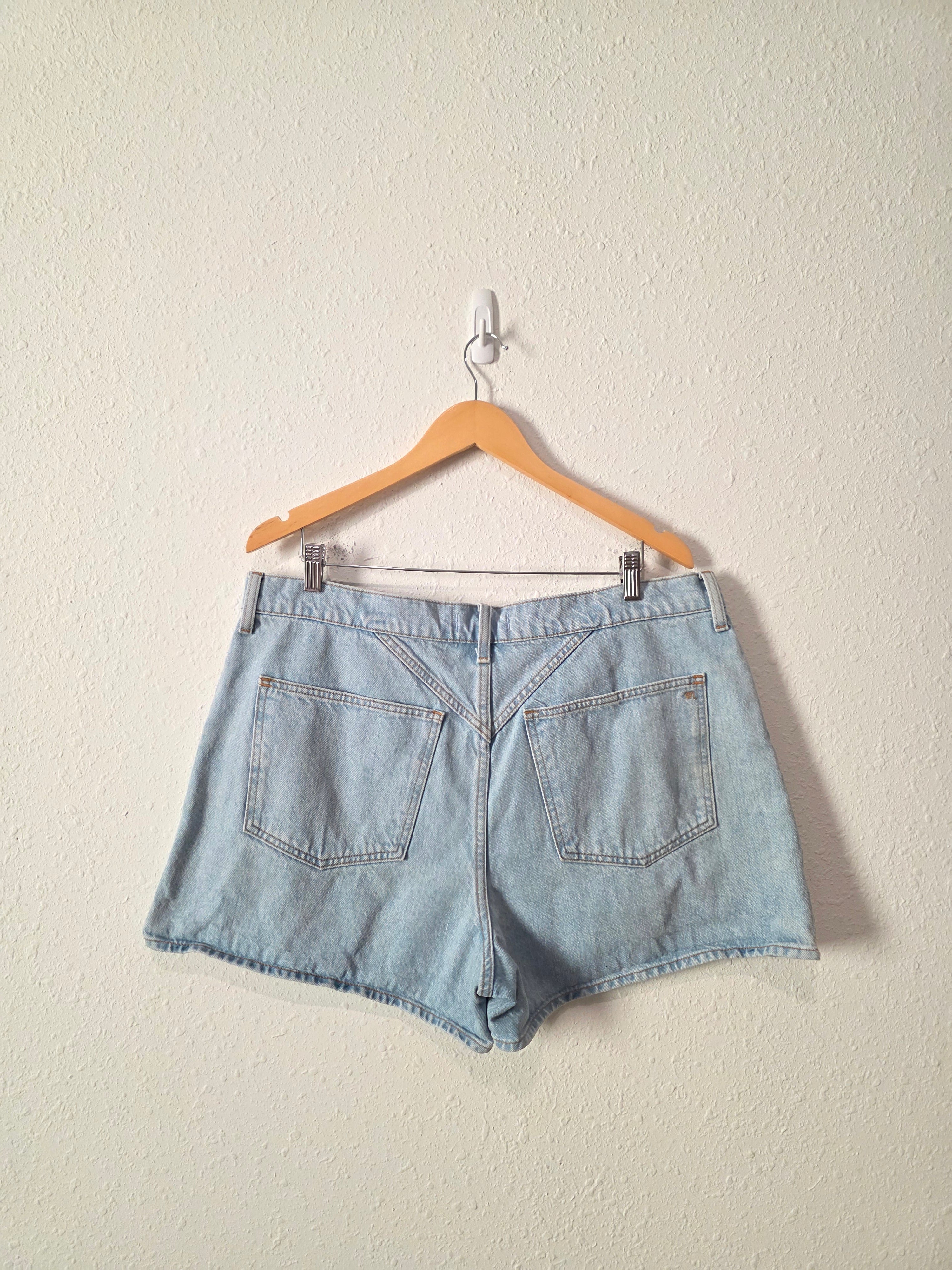 Madewell Light Wash Shorts (33)