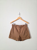 Everlane Brown High Rise Shorts (4)