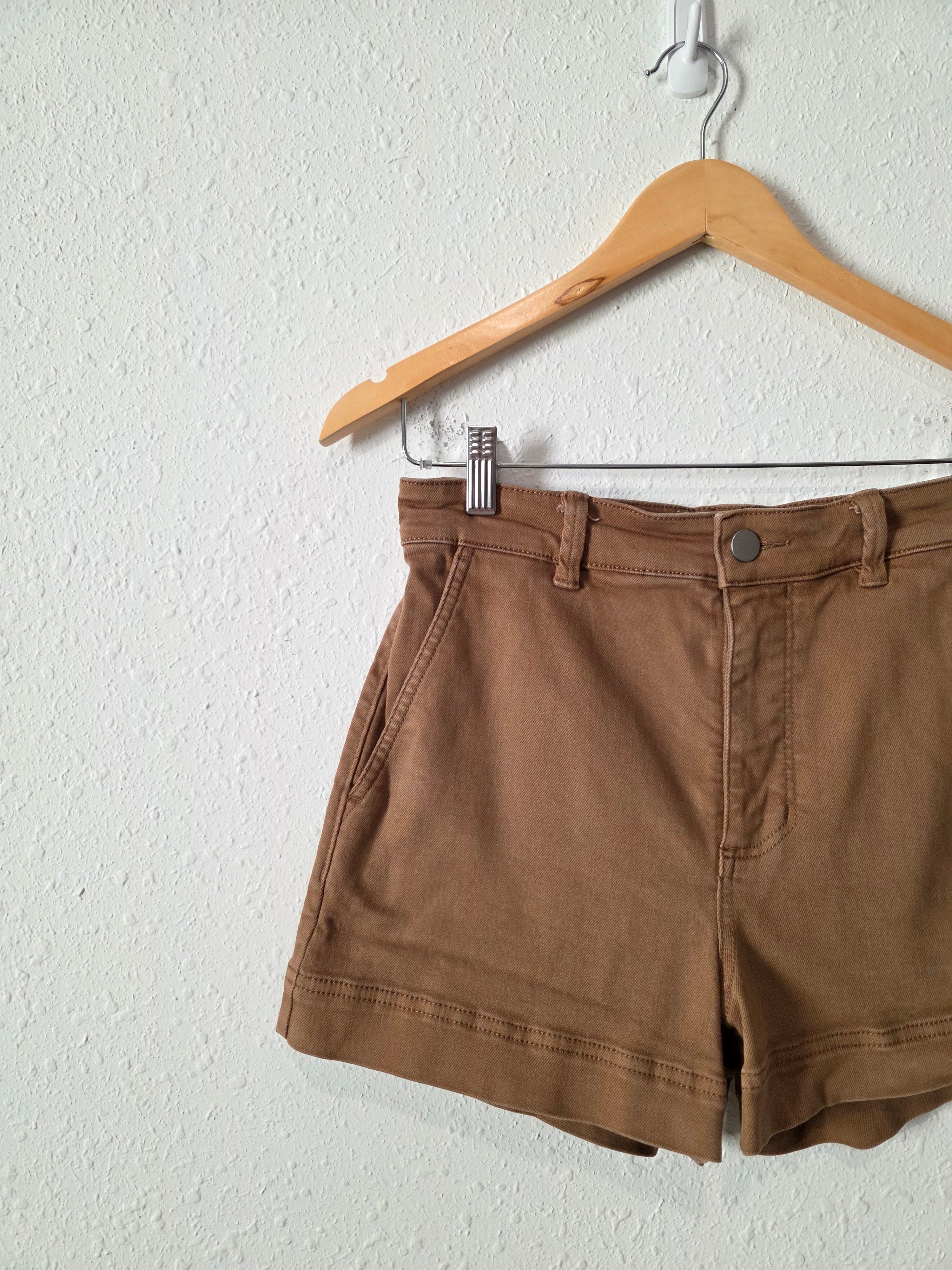 Everlane Brown High Rise Shorts (4)