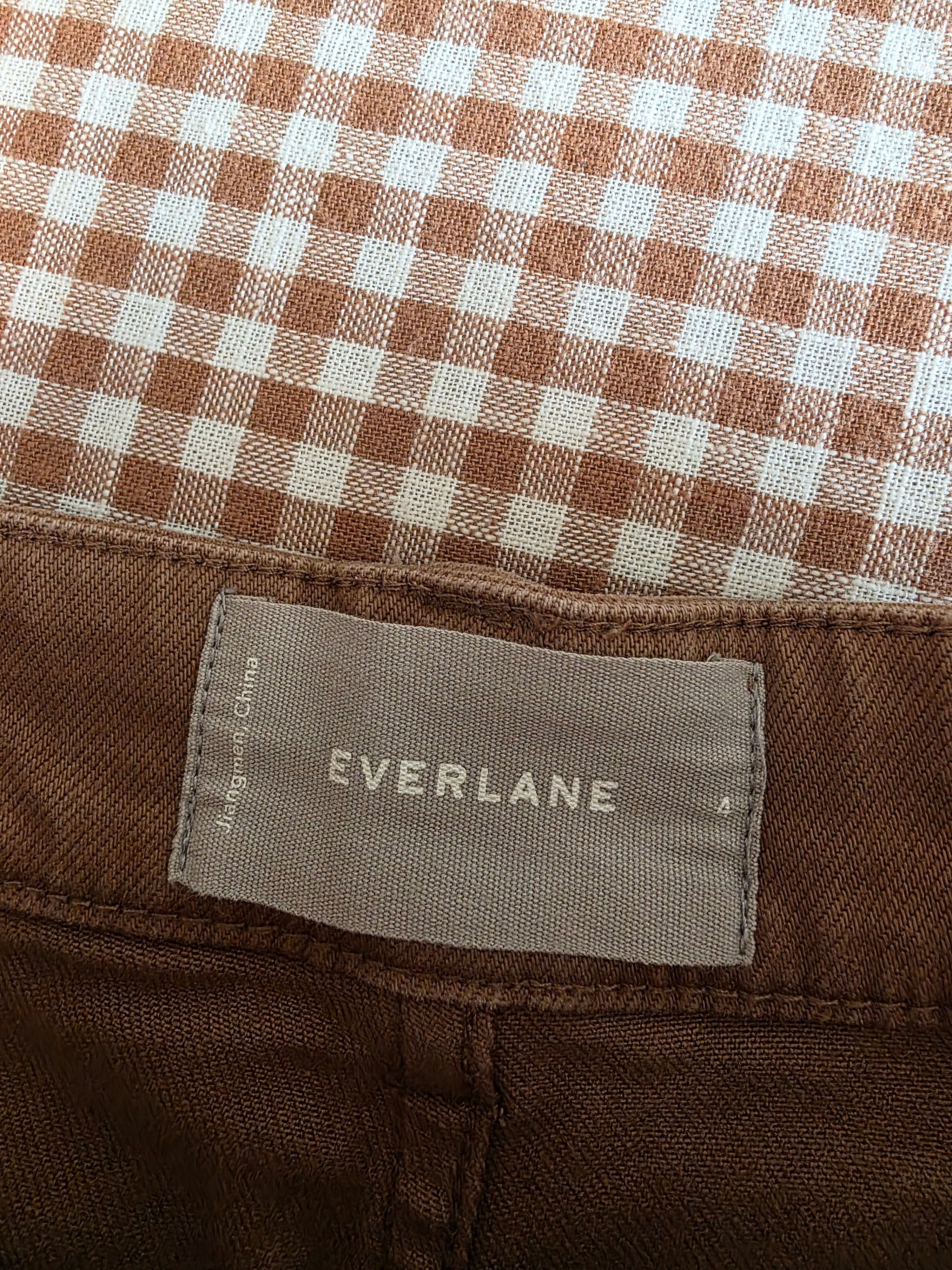 Everlane Brown High Rise Shorts (4)